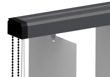 Bandes verticales : Rail gris anthracite